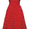 Stop Staring! Summertime Dress Red With Dots