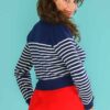 Emmy The Breton Stripe Sweater Midnight Cream