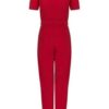 Very Cherry Classic Jumpsuit Deep Red