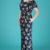 Emmy The Garden Party Gown Navy Floral