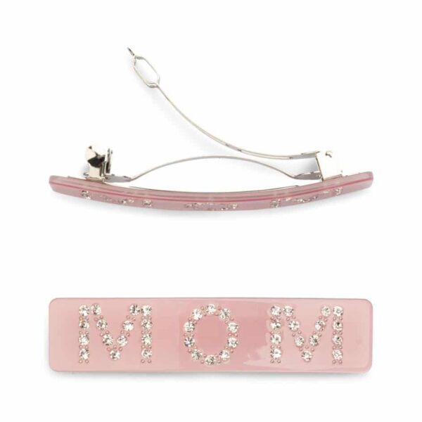 Sui Ava Accessories – MOM Text Clip Pink