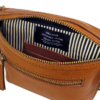 O MY BAG Beck’s Bum Bag Cognac Stromboli Leather Checkered Strap