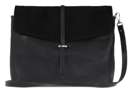 O MY BAG Ella Black Soft Grain Leather