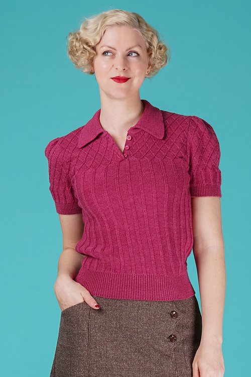 Emmy The Tiptop Knit Top Raspberry