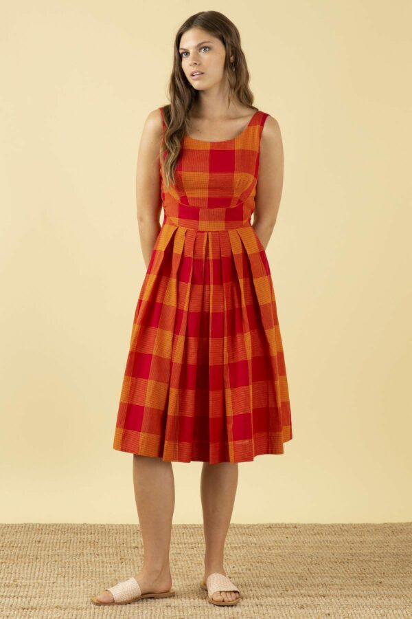 EMILYANDFIN Isobel Heatwave Check Dress
