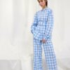 Hunkøn Geira Trousers Blue Checked