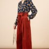 EMILYANDFIN Gilda Rust Needlecord Trousers