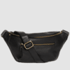 O My Bag Drew Bum Bag Black Soft Grain Leather