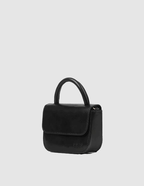 O MY BAG Nano Bag Black Classic Leather
