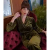 Very Cherry Emmylou Jumpsuit Steam Velvet Olive