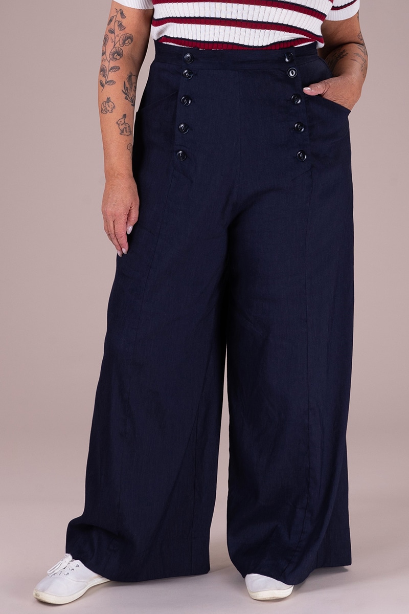 Emmy The Wind In Your Sails Trousers Navy